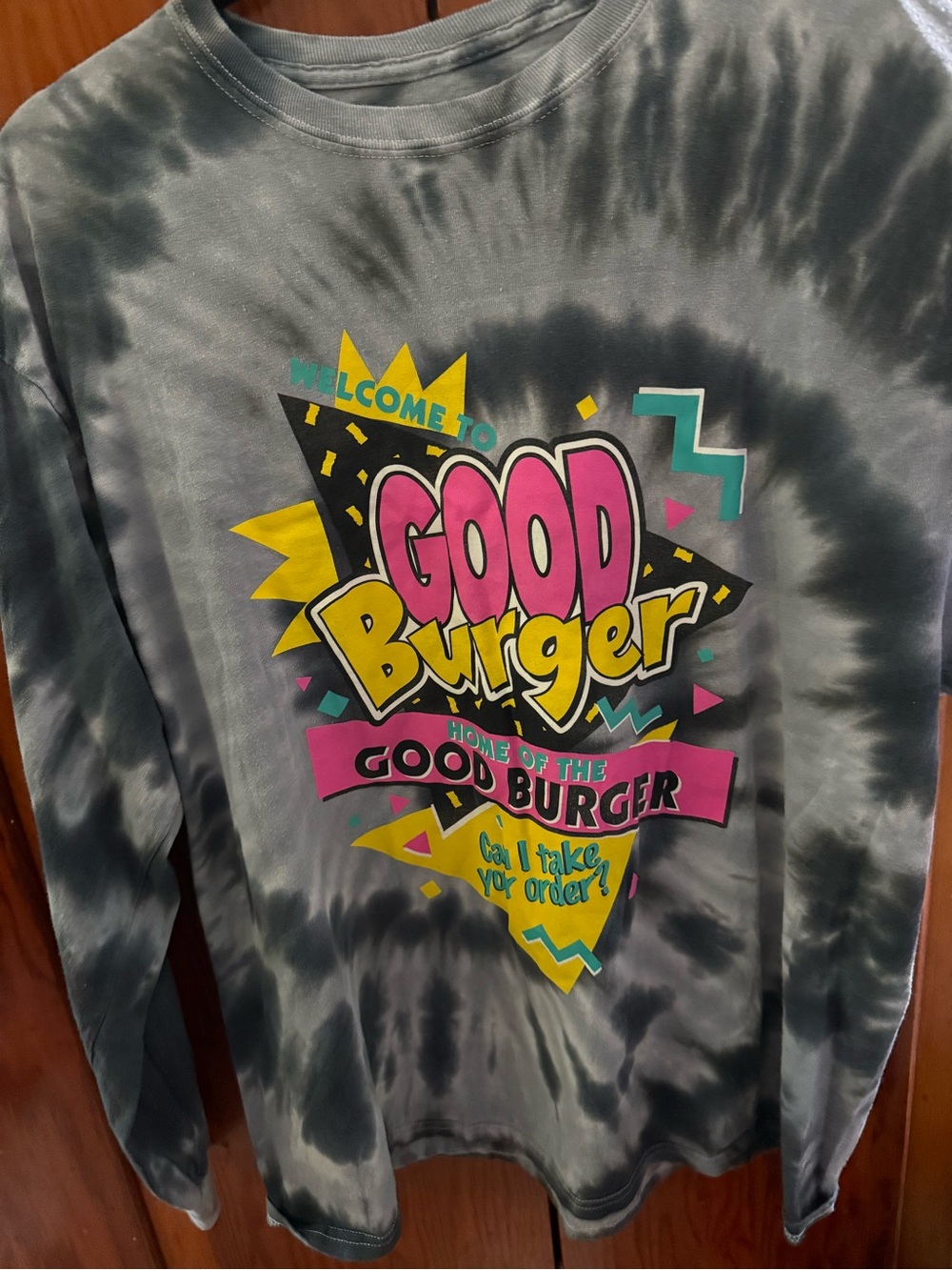 Nickelodeon Good Burger Tie Dye Long Sleeve Graphic Shirt 90s Nostalgia
